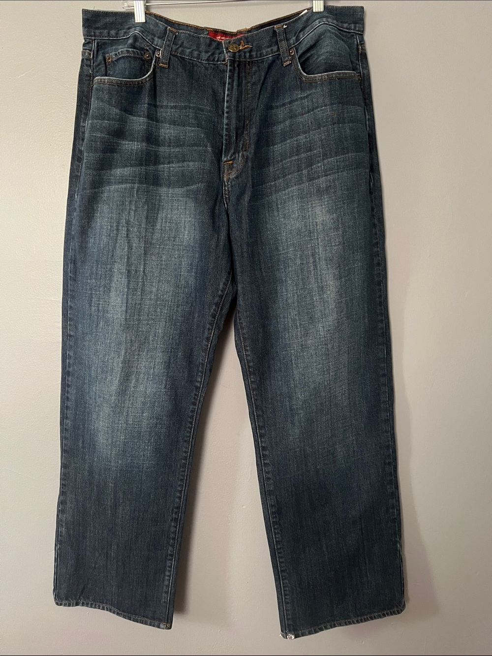Lucky Brand Men's Straight Jeans in Dark Wash Blue